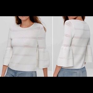 NWT WHBM sweater with drama sleeve