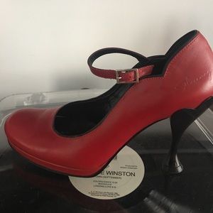 Awesome Red John Fluevog pumps