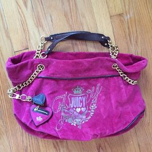 Large Juicy Couture chained shoulder bag