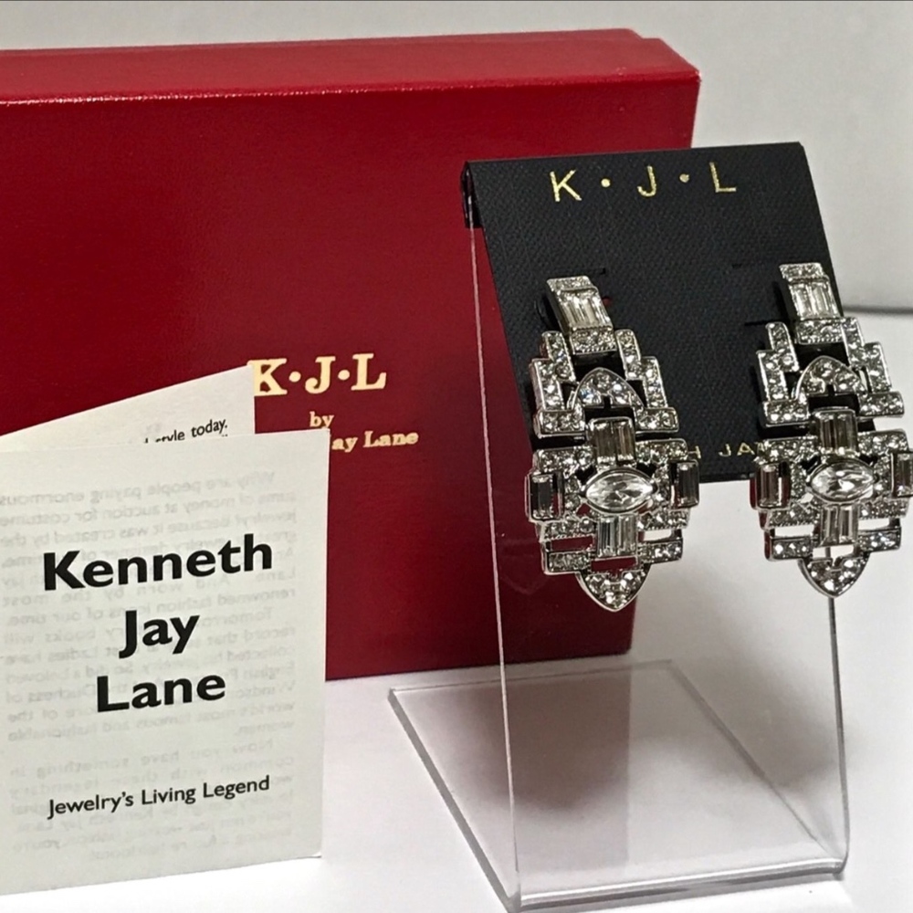 Kenneth Lane Art Deco Drop Earrings NOT FOR SALE