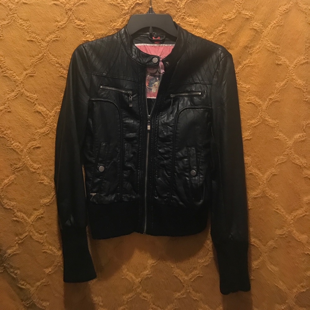 Faux leather jacket