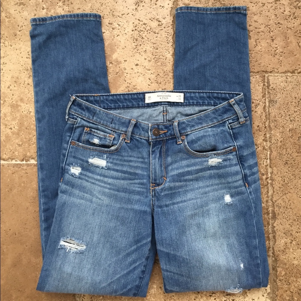 Abercrombie ripped jeans
