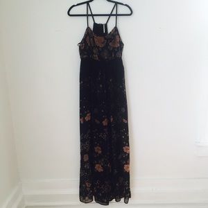 Free People Floral Sheer Jumpsuit