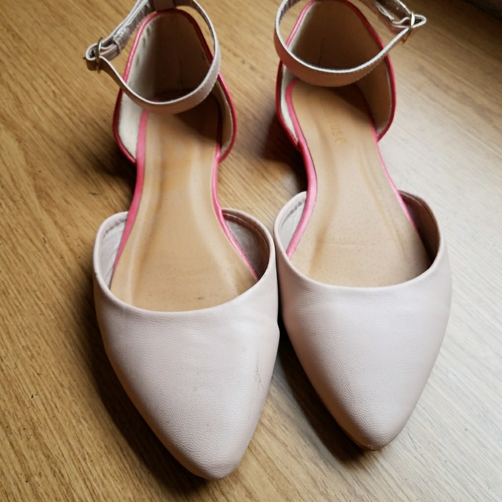 Dollhouse 2 shades of pink flats