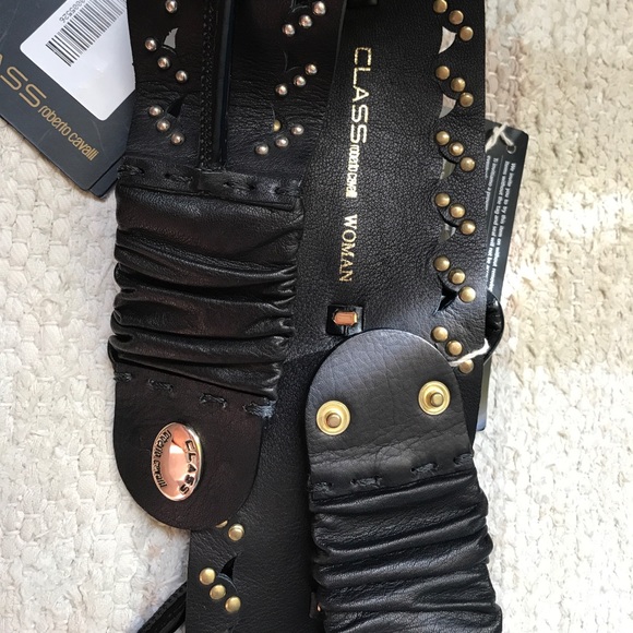 Leather belt, Roberto Cavalli, size M main image 4