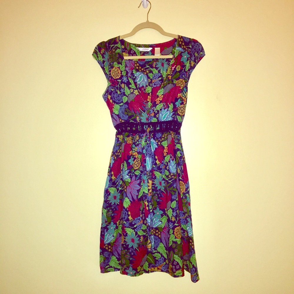Derek Heart Floral Dress Medium.