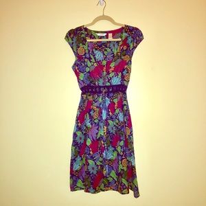Derek Heart Floral Dress Medium.