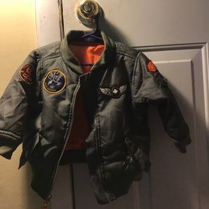 18mo olive green bomber jacket