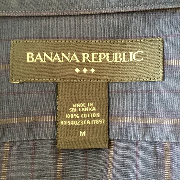 Banana Republic men's cuffed sleeve dress shirt - Picture 5 of 6