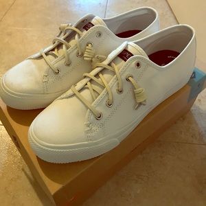 White Sperry Top-Sider Seacoast Canvas Sneaker