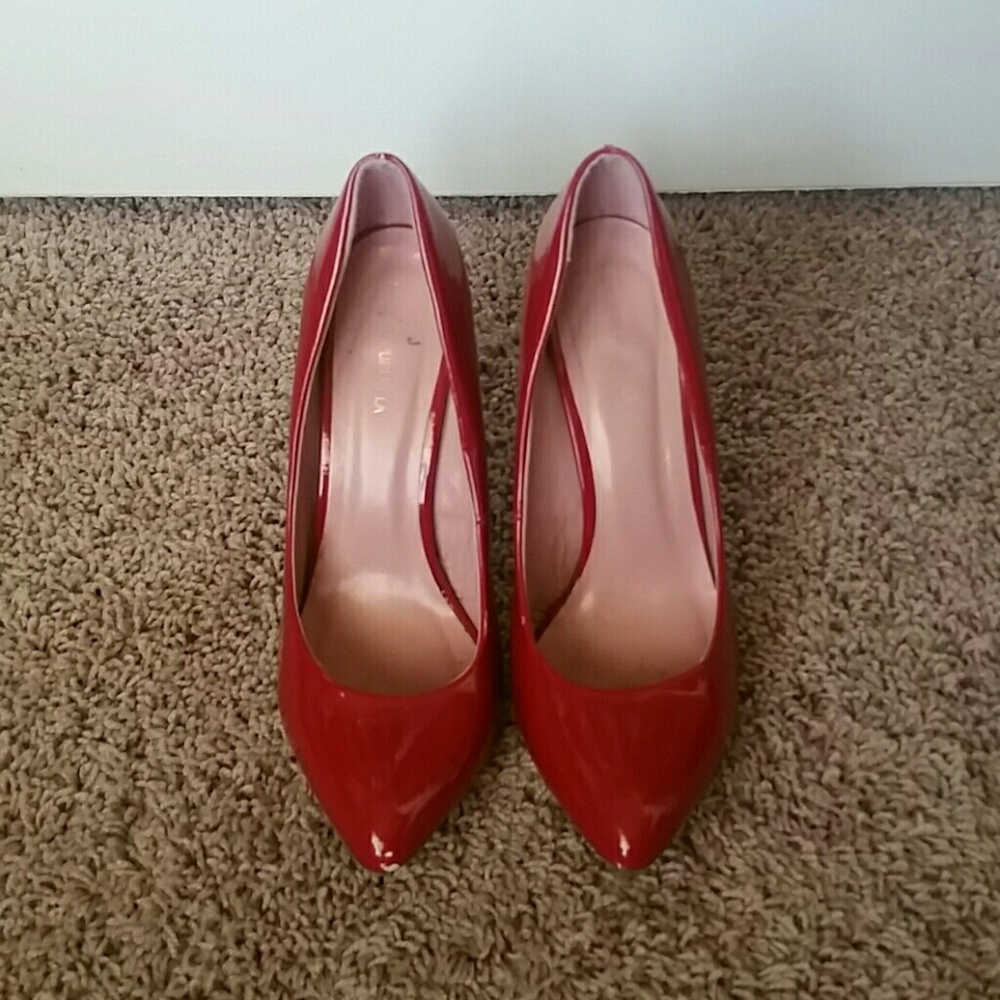 Red Patent Leather Pumps