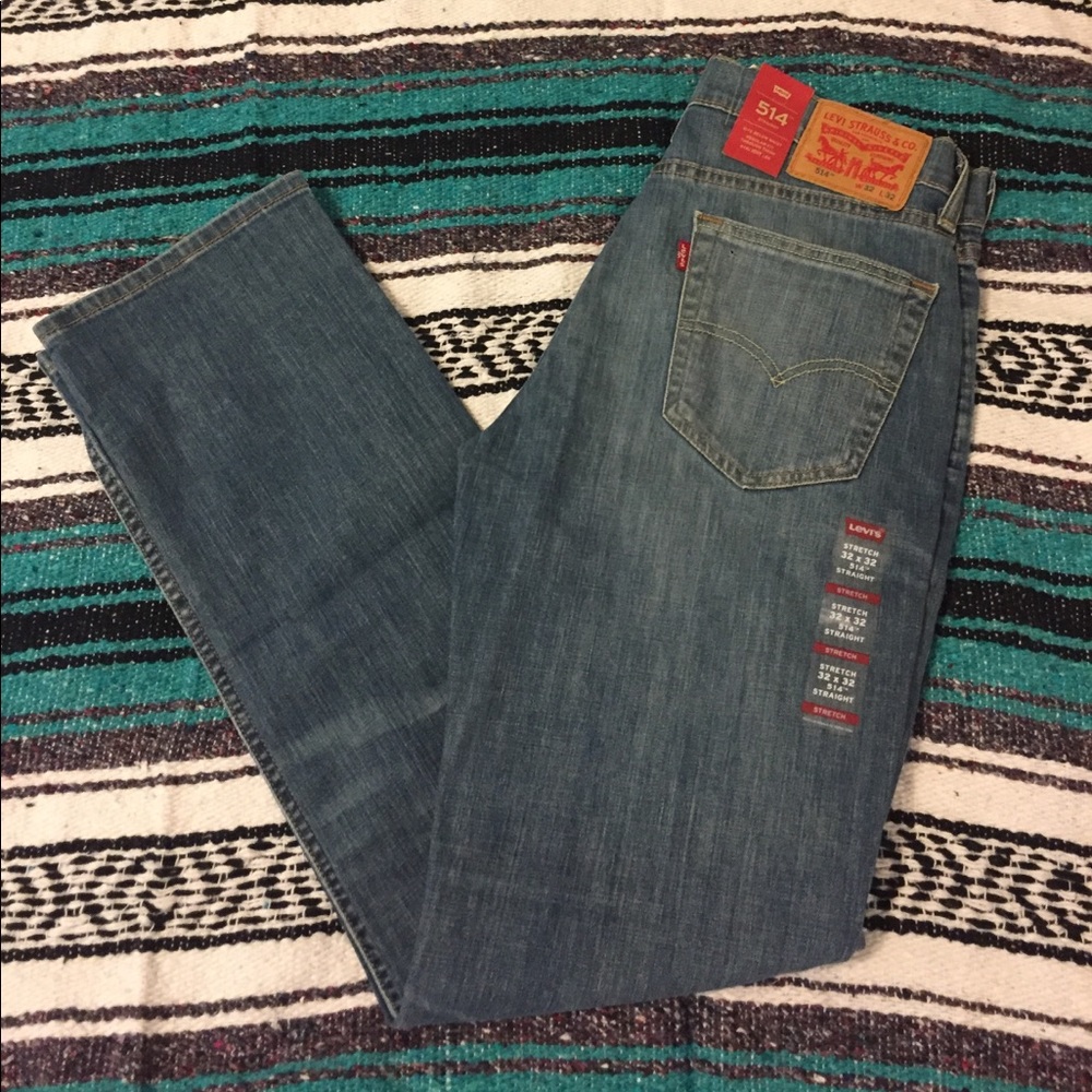 NWT Men's stretch straight leg Levi Jeans 32x32