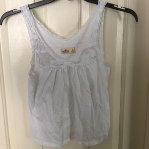 White lace Hollister tank top