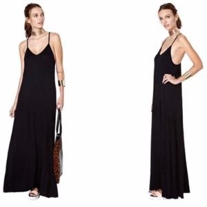 Nasty Gal Moxy Maxi Racerback Dress Black S