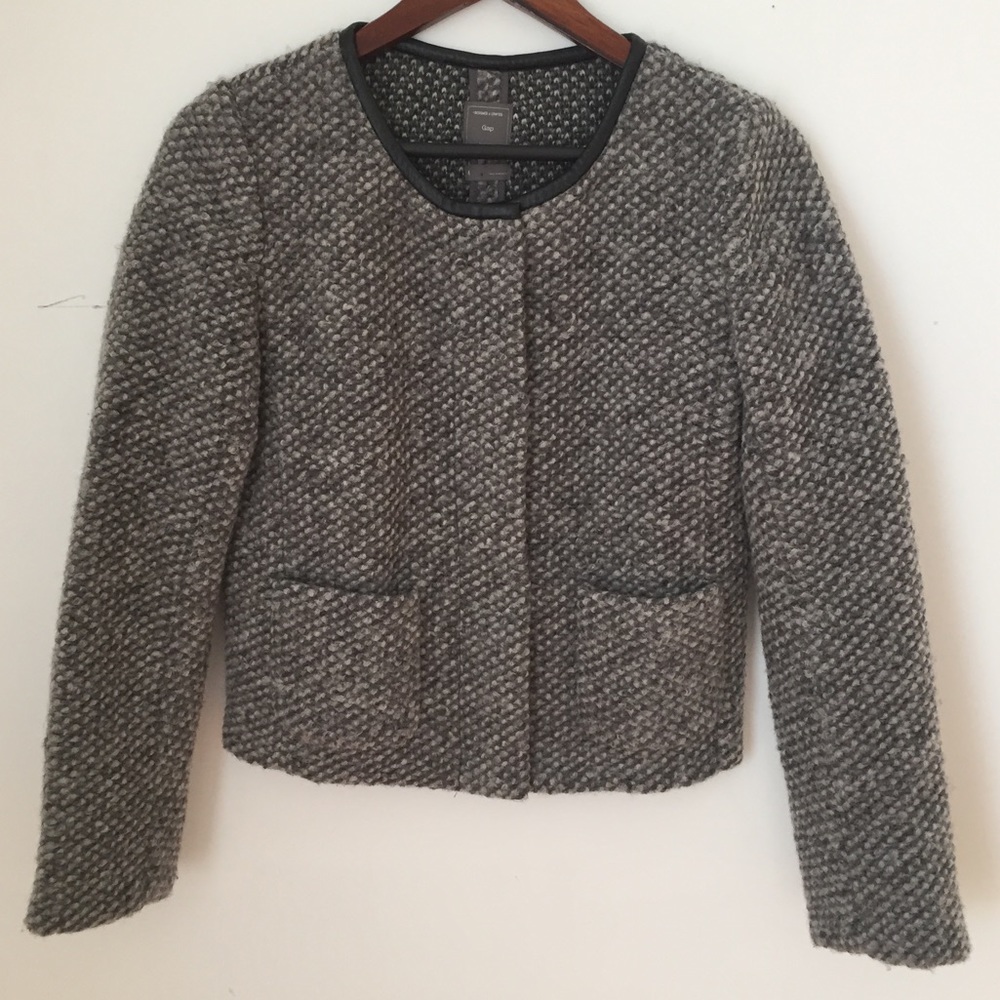 GAP Wool Zip Up Blazer Jacket