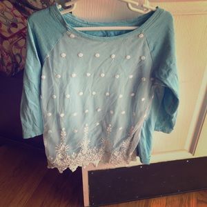 A pretty blue winter shirt