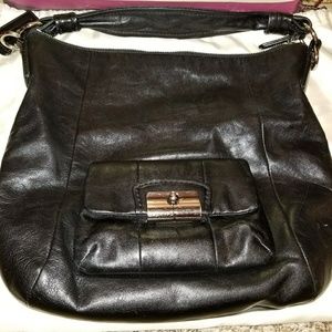 🖤🖤Coach black leather Kristin hobo🖤🖤