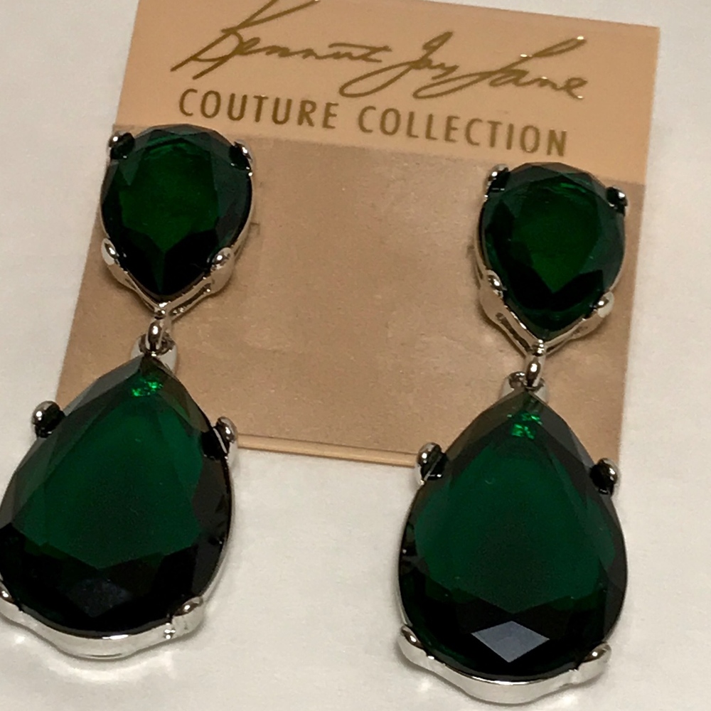 Kenneth Jay Lane Emerald & Silver Jolie SOLD
