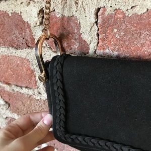 Suede Crossbody Bag