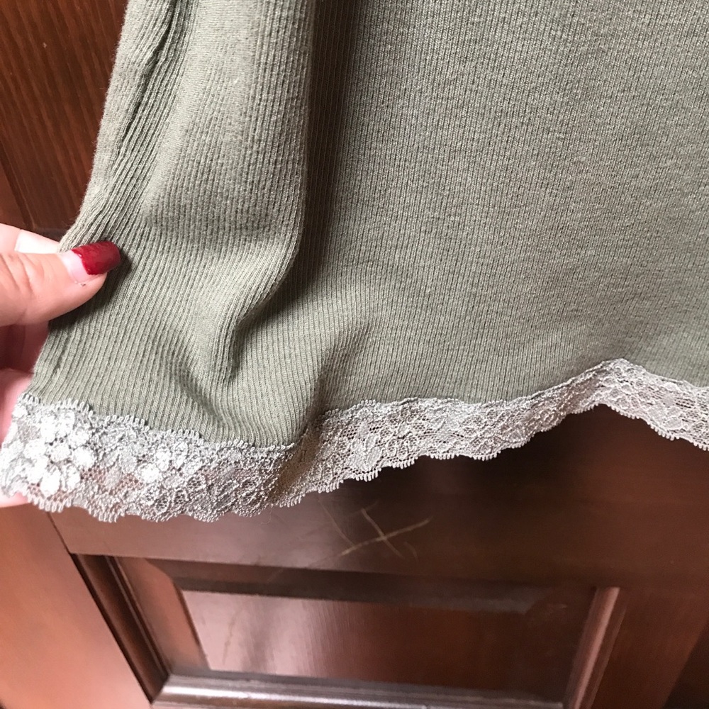 ESPIRIT Olive Green Tank Top - Picture 4 of 4