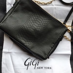 Gigi New York Hailey Crossbody/Clutch in Black