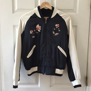 Urban Outfitters Satin Bomber Jacket