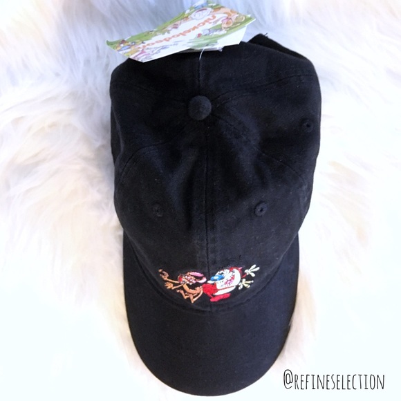 Nickelodeon Ren & Stimpy Black Dad Cap Hat - Picture 4 of 6