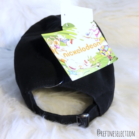 Nickelodeon Ren & Stimpy Black Dad Cap Hat - Picture 5 of 6