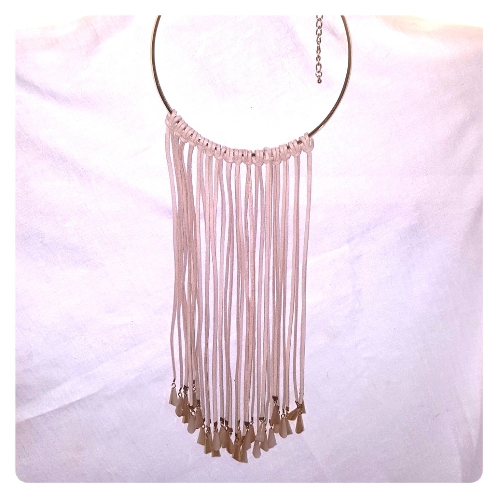 Gold Fringe Necklace