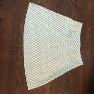 NWT J.McLaughlin White and Green Skirt