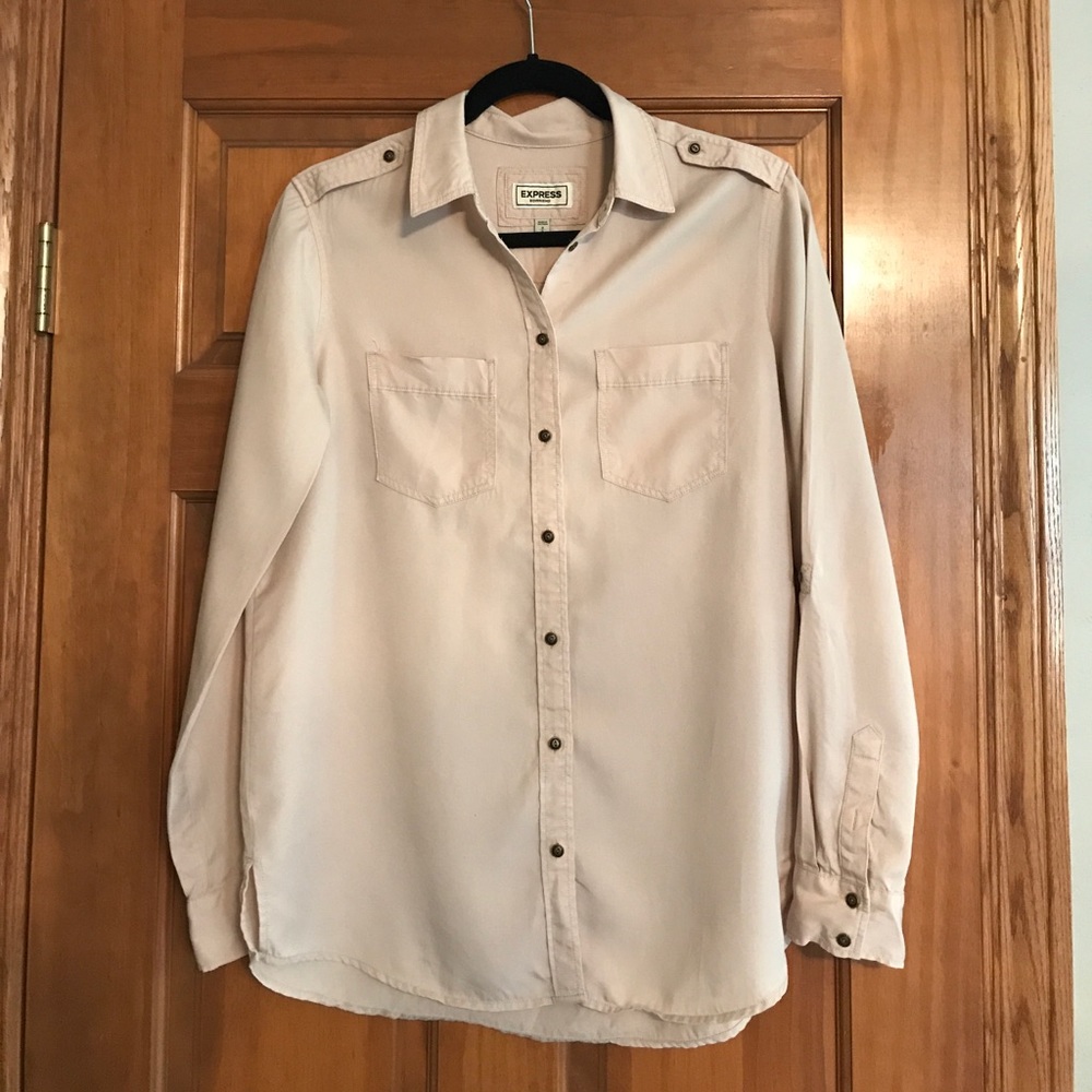 Express soft twill military shirt