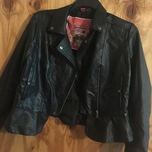 Faux leather jacket