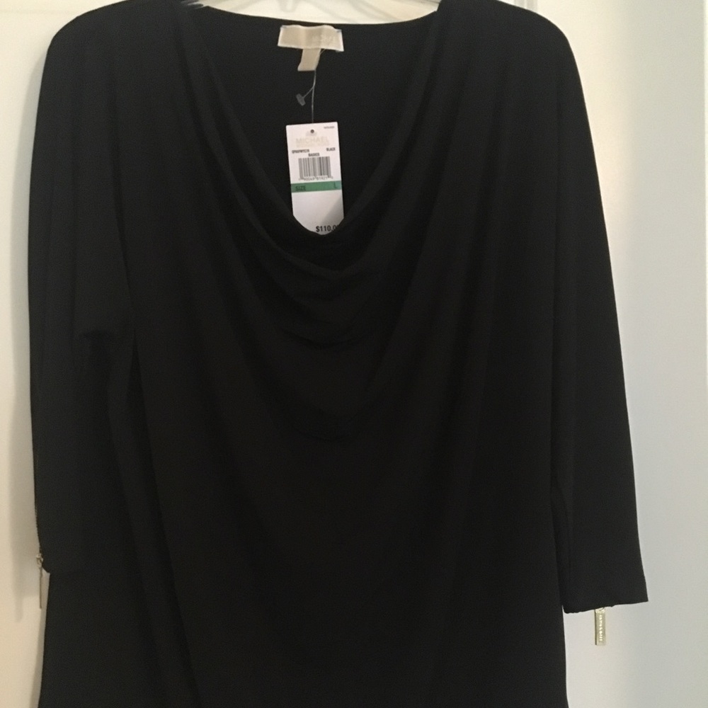NWT Michael Kors black tunic size L $25