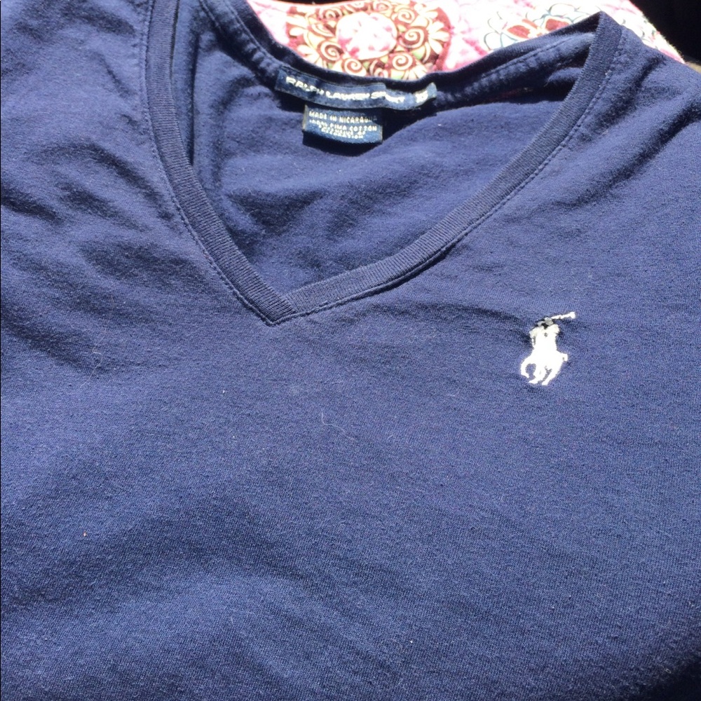 ❤️Navy Ralph Lauren Sport Shirt - Picture 2 of 3