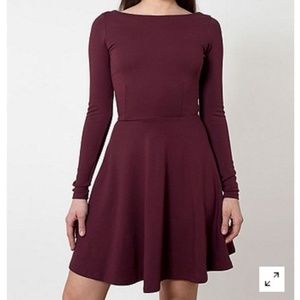 American Apparel Long Sleeve Ponte Mini Dress XS