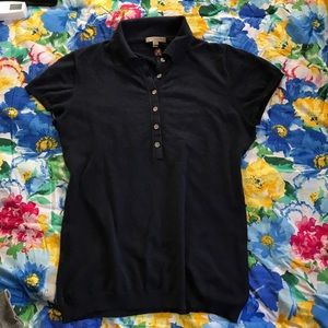 Burberry polo. 78% silk