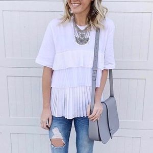 Size small ASOS pleated tee