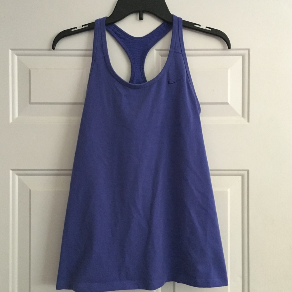 Purple Nike Dri Fit workout tank top
