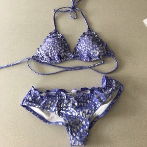 Victoria's Secret Blue & Silver Heart Bikini