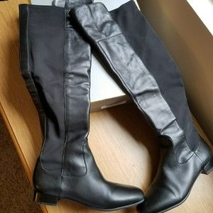 Black over the knee boots