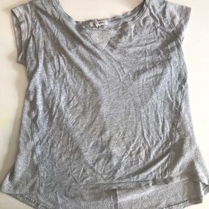 Grey tee,adorable mesh back