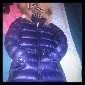Burberry Kids long Puffer Coat