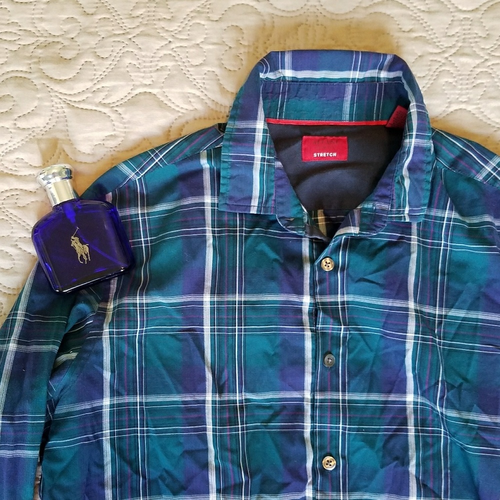 Alfani plaid casual shirt