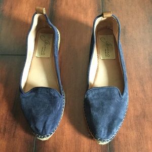 Blue Espadrille Flats