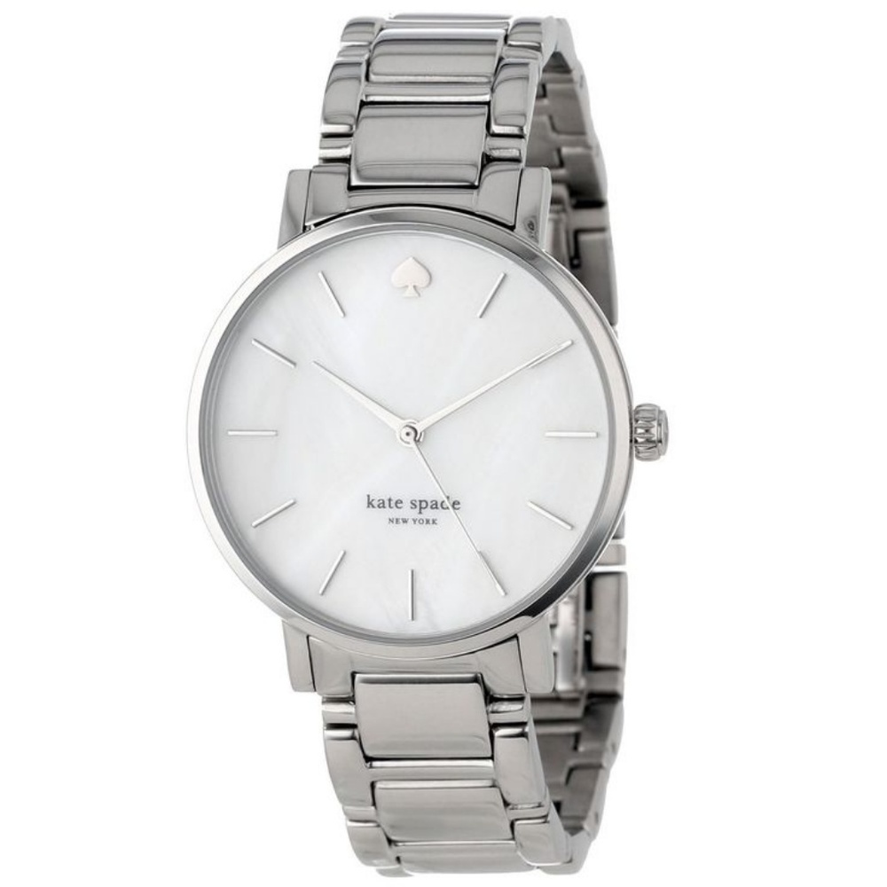 NEW Kate Spade Gramercy Silver Analog Watch