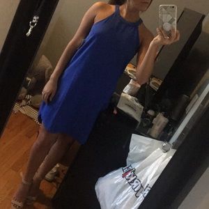 Blue shift dress