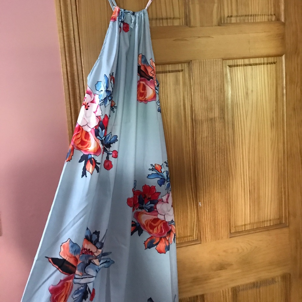 Floral maxi dress.