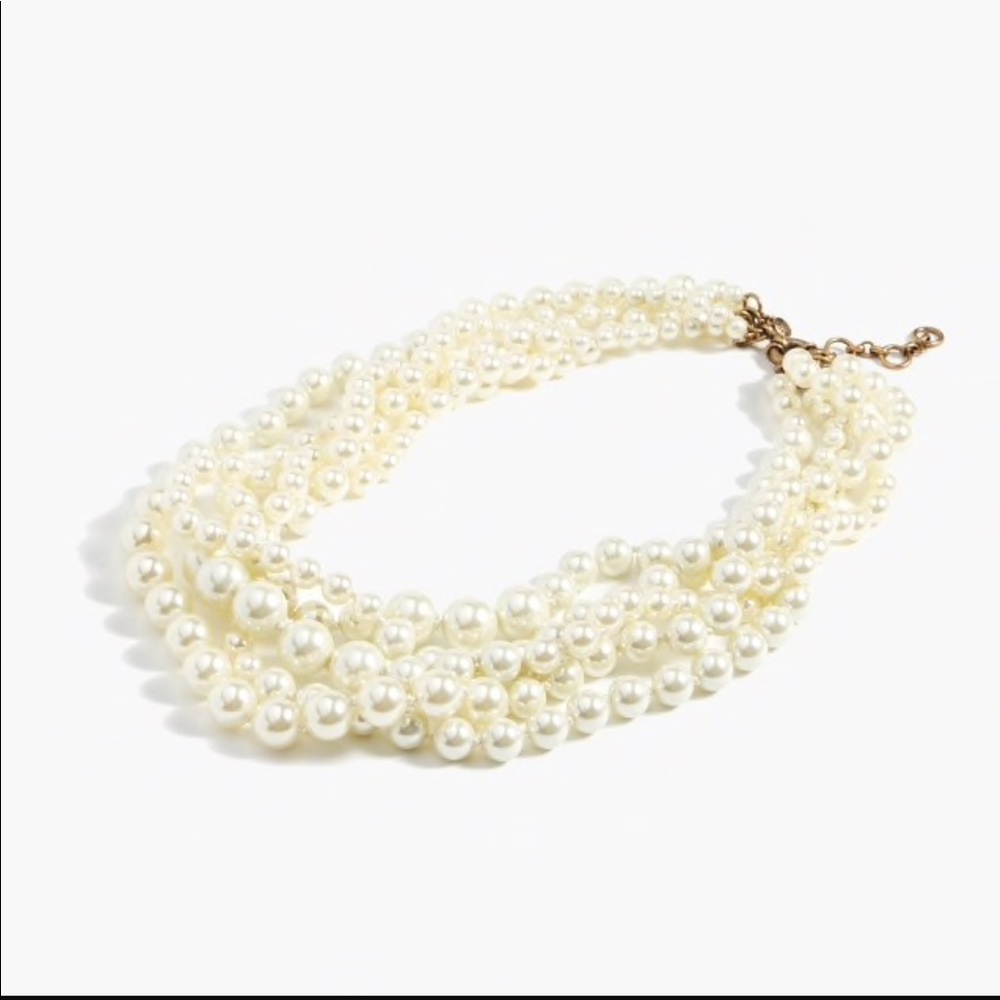J.Crew Twisted Pearl Necklace