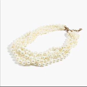 J.Crew Twisted Pearl Necklace