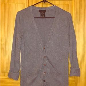 Grey button down cardigan